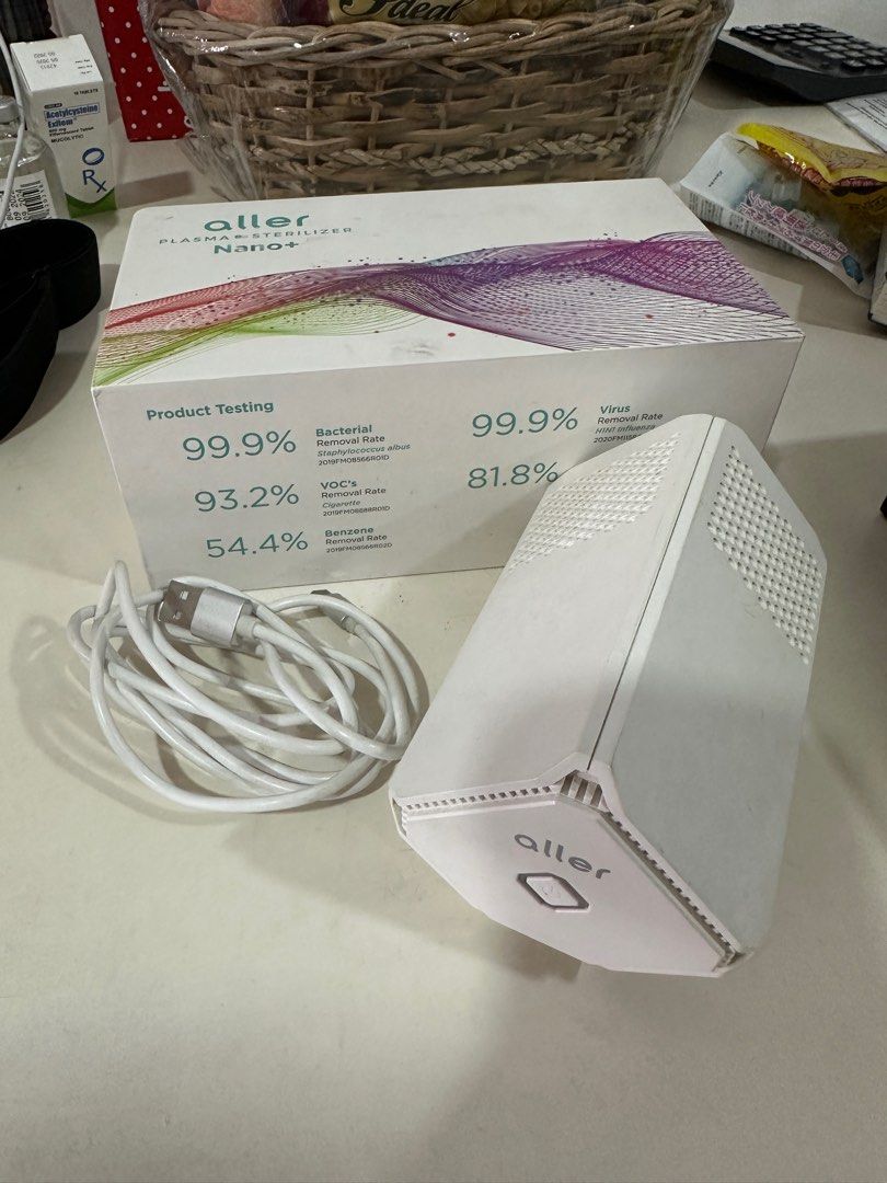 Aller Plasma Nano+ Sterilizer (Category: Medical Supplies & Tools) located in San Juan City. Submitted by quickdolphin.0fab36 (Listing ID 1273195745, Image 1). Description: Aller Plasma Nano+ Sterilizer Portable. Eco-friendly. Energy-efficient. Compact, elegant design. With a 99.9% certified success rate for eliminating harmful pathogens, bacteria, viruses and odors. The Aller Plasma Nano+ Sterilizer: Uses Cold Plasma Technology Is safe for human