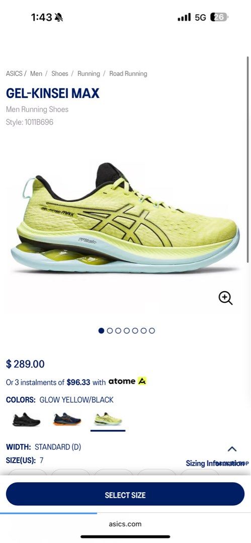 Asics Gel Kinsei Max Running Shoes