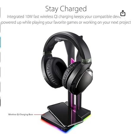 ASUS ROG Throne Qi Gaming Headset Stand Wireless Charging 2