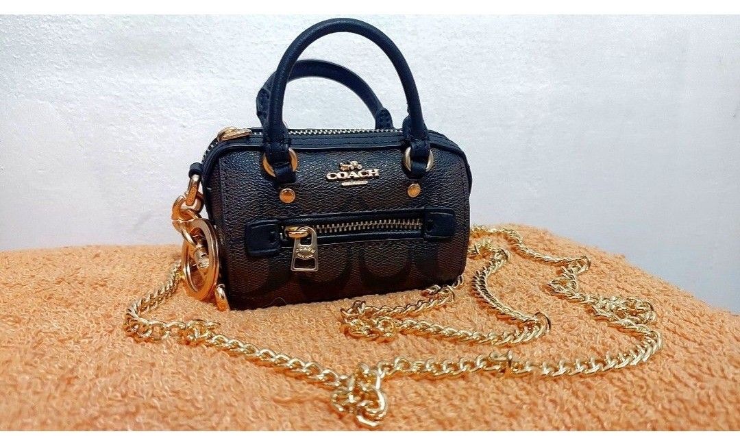 Coach bag charm outlet sale
