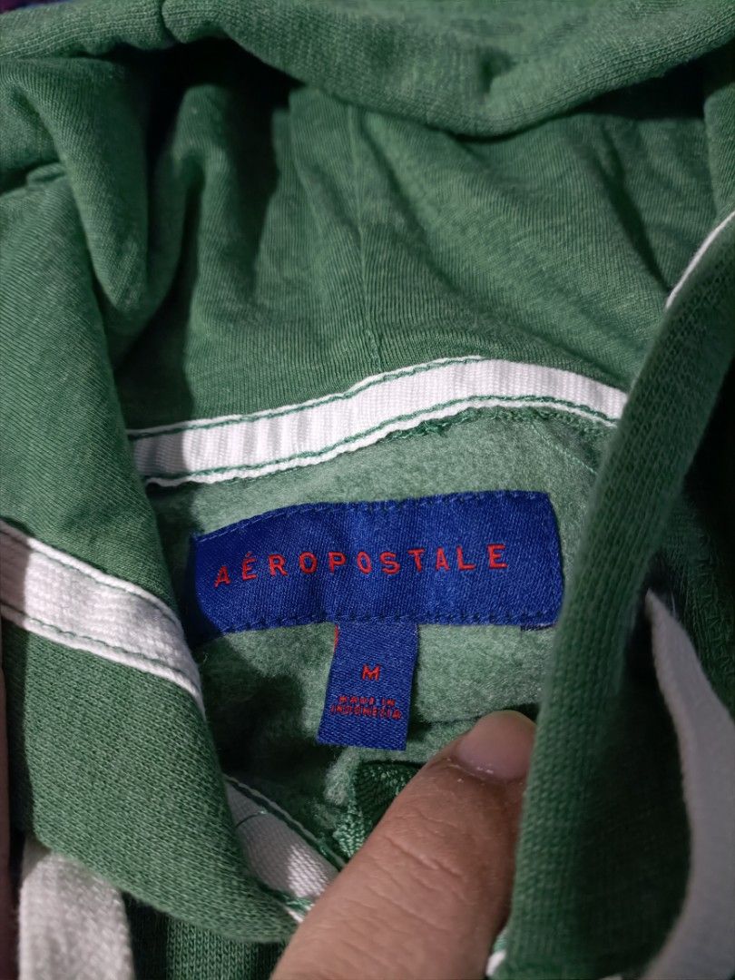 Authentic Aeropostale 1987 athletic division green hoodie top