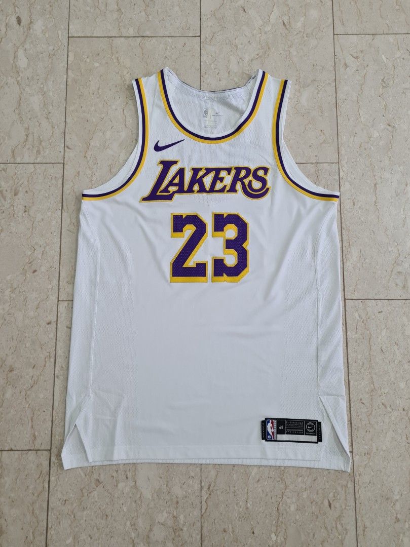 Authentic Nike Men s NBA Lakers Association Edition Vaporknit Jersey L Men s Fashion Activewear on Carousell