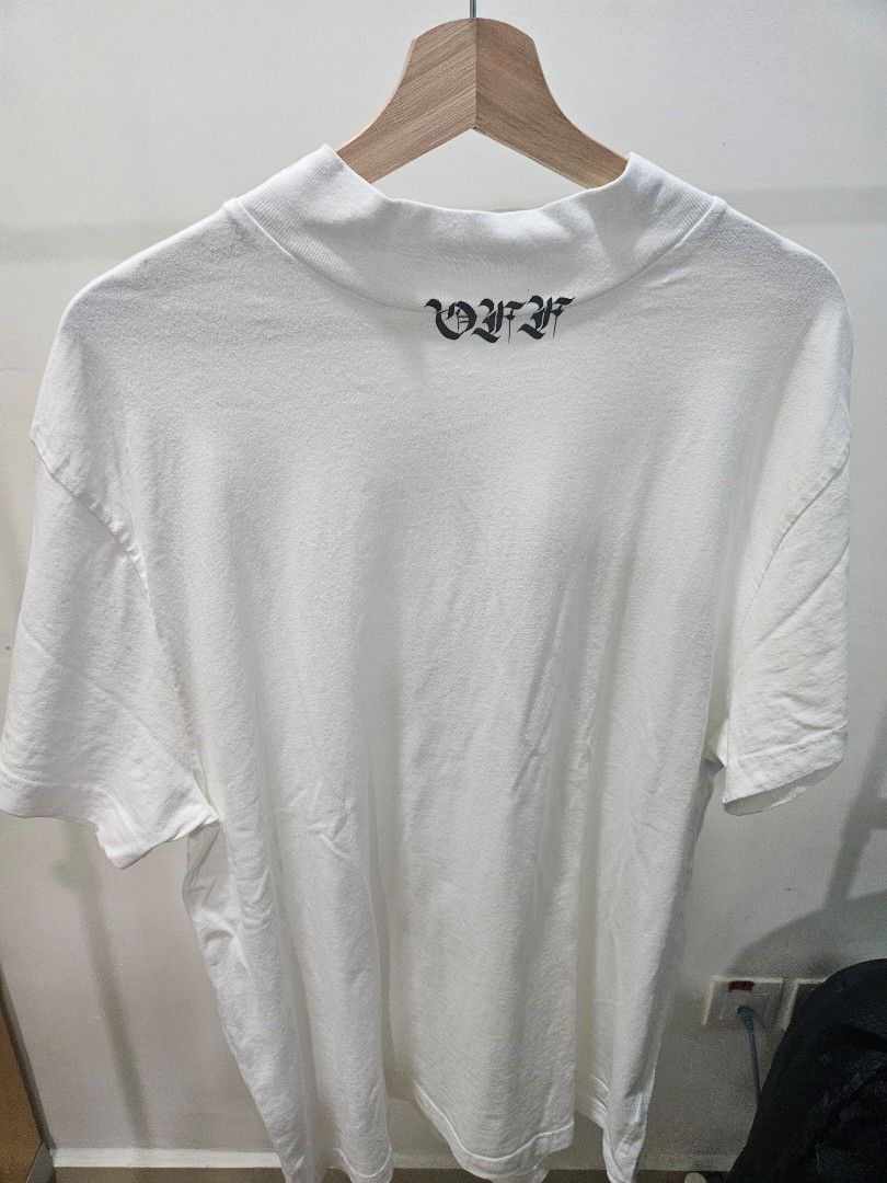 AW16 Off White Virgil Abloh mock neck tee Men s Fashion Tops