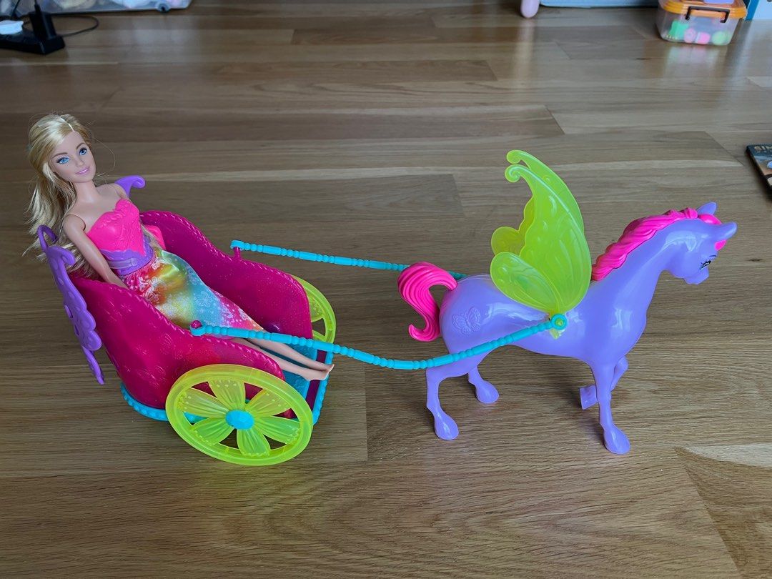 Barbie Dreamtopia Pegasus and Chariot Hobbies Toys Toys
