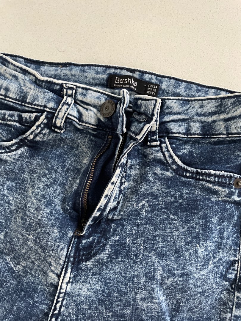 Bershka acid wash top jeans