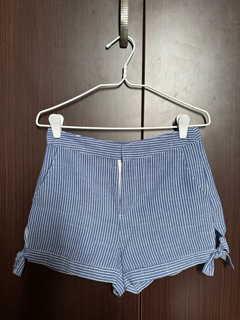 White striped clearance shorts