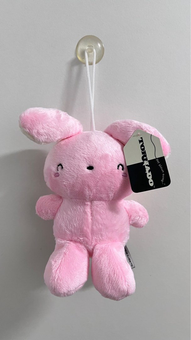 BNWT pink bunny rabbit stuffed plushie, Hobbies & Toys, Toys & Games on ...