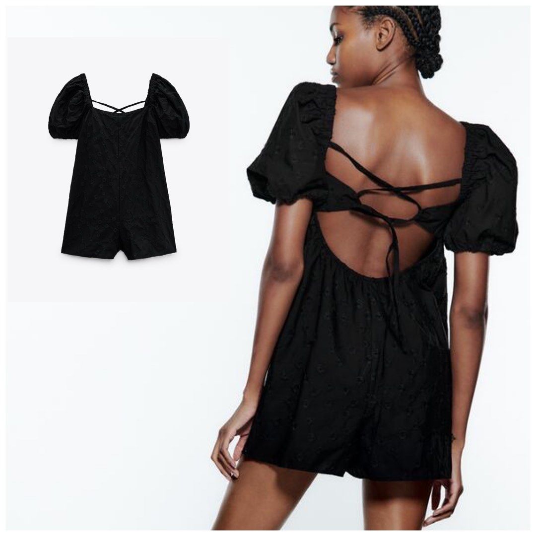 Zara embroidered playsuit new arrivals