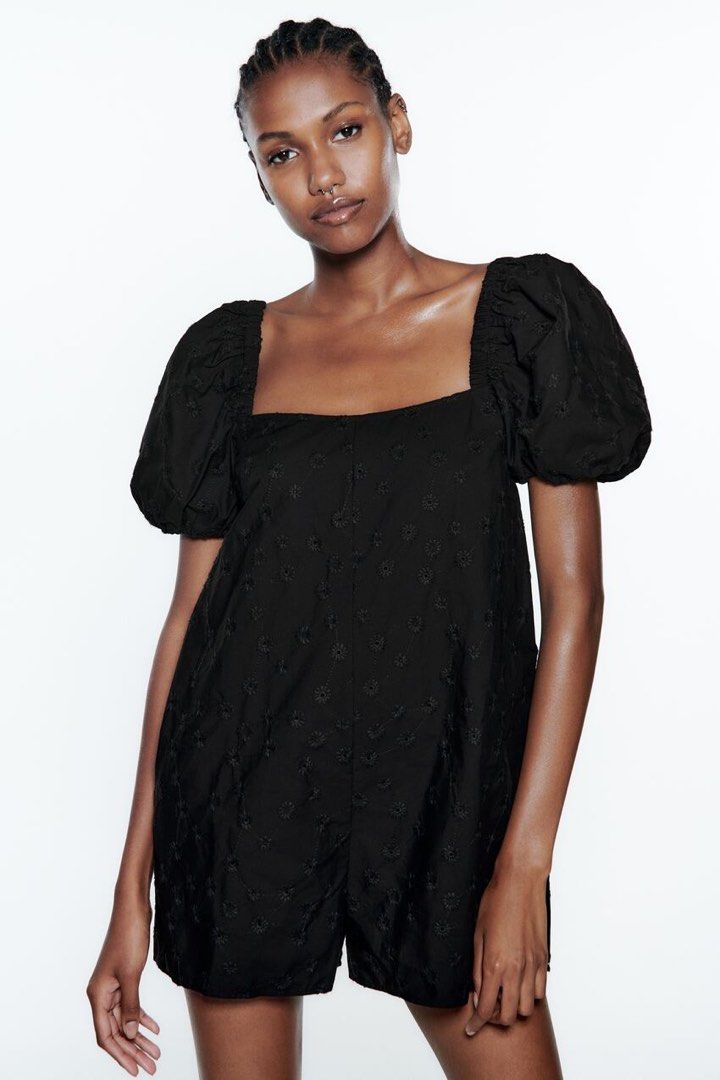 Zara black romper store