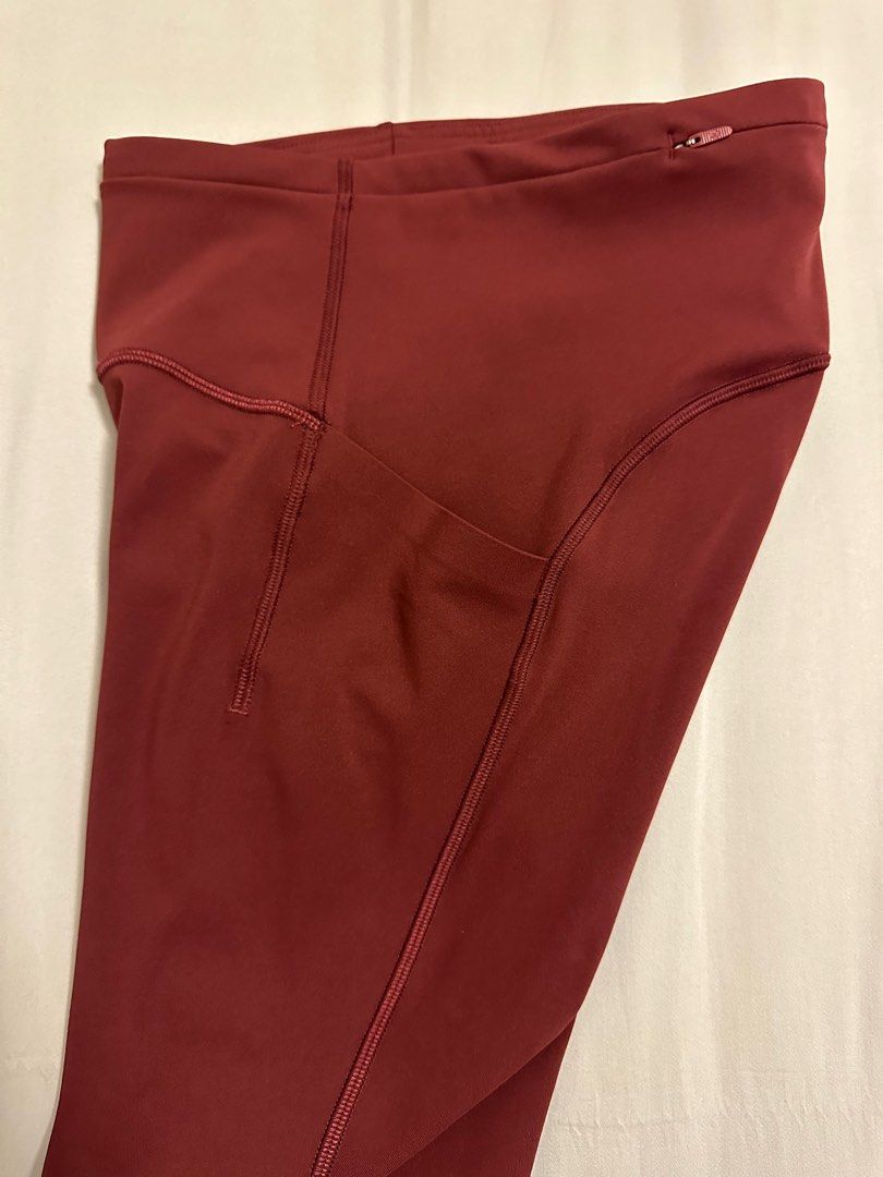 Fast and Free High-Rise Tight 25 *Reflective, Red Merlot