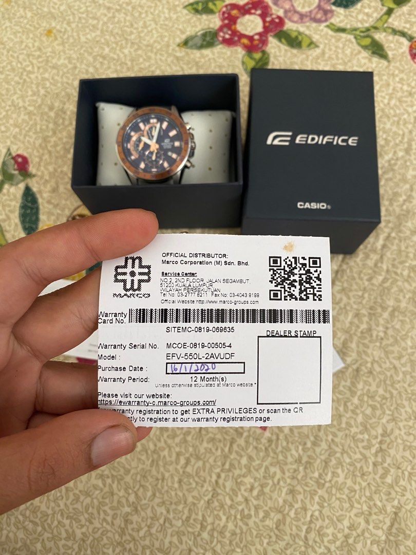 CASIO EDIFICE EFV 550L 2AVUDF Men s Fashion Watches