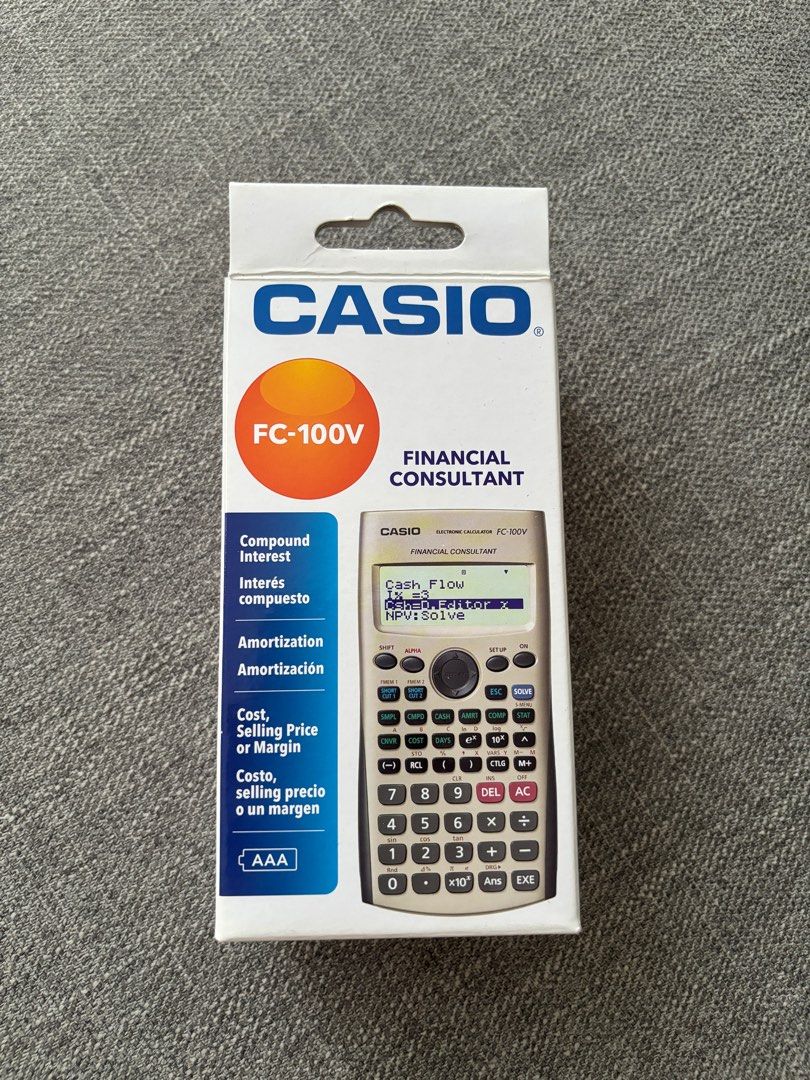 Casio Financial Calculator FC 100V Computers Tech Office