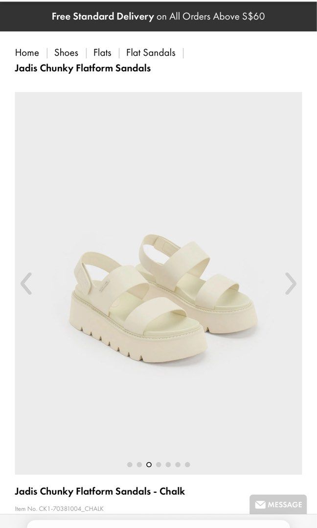 White chunky flatforms outlet