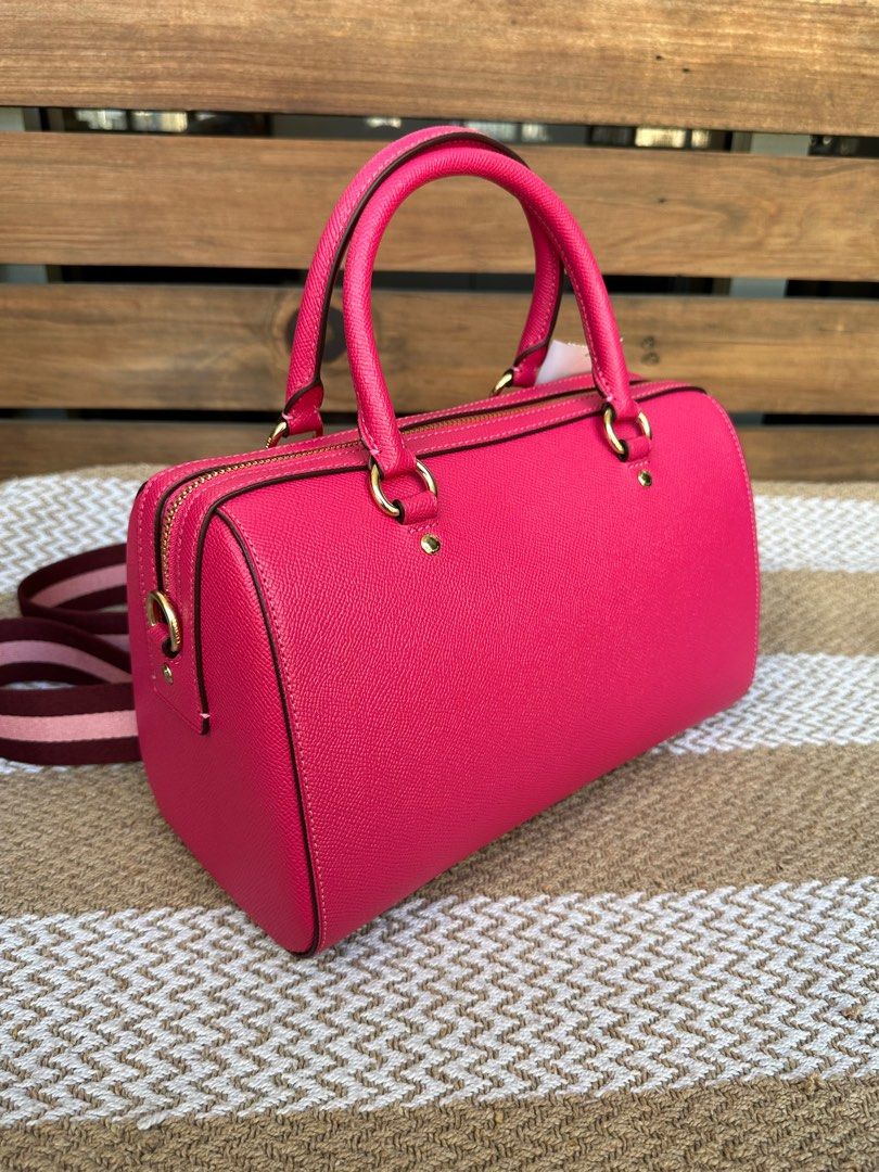 Coach rowan pink with thick strap (Category: Luxury Bags & Wallets) located in Pasig City. Submitted by jackie_ginger (Listing ID 1166426325, Image 3). Description: Onhand with tag and care card 💯orig.