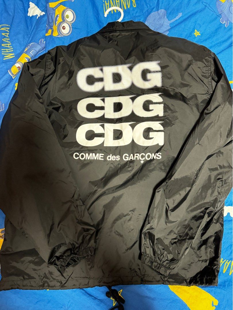 CDG Comme des garcons coach jacket (Black, Size L ), 男裝, 外套及