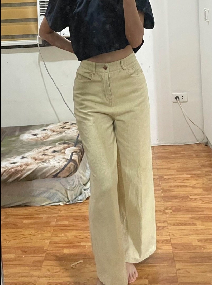 Corduroy Wide Leg Baggy Pangs Womens Fashion Bottoms Jeans On Carousell 5683