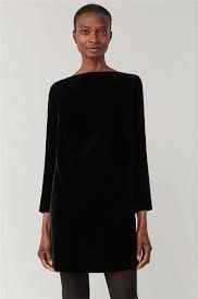 Cos velvet new arrivals dress