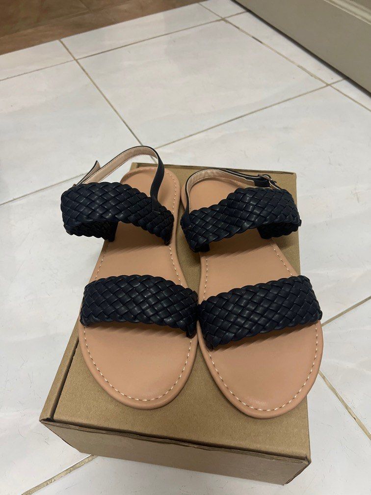 Dark shop navy sandals
