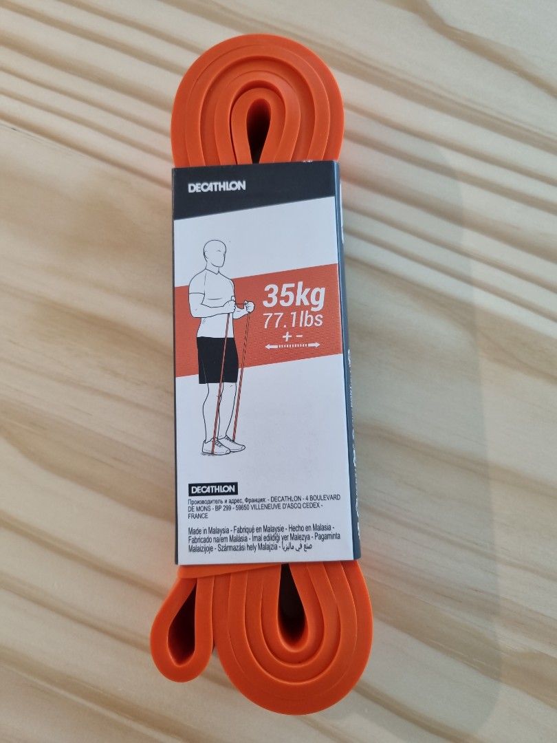Decathlon orange resistance band clearance