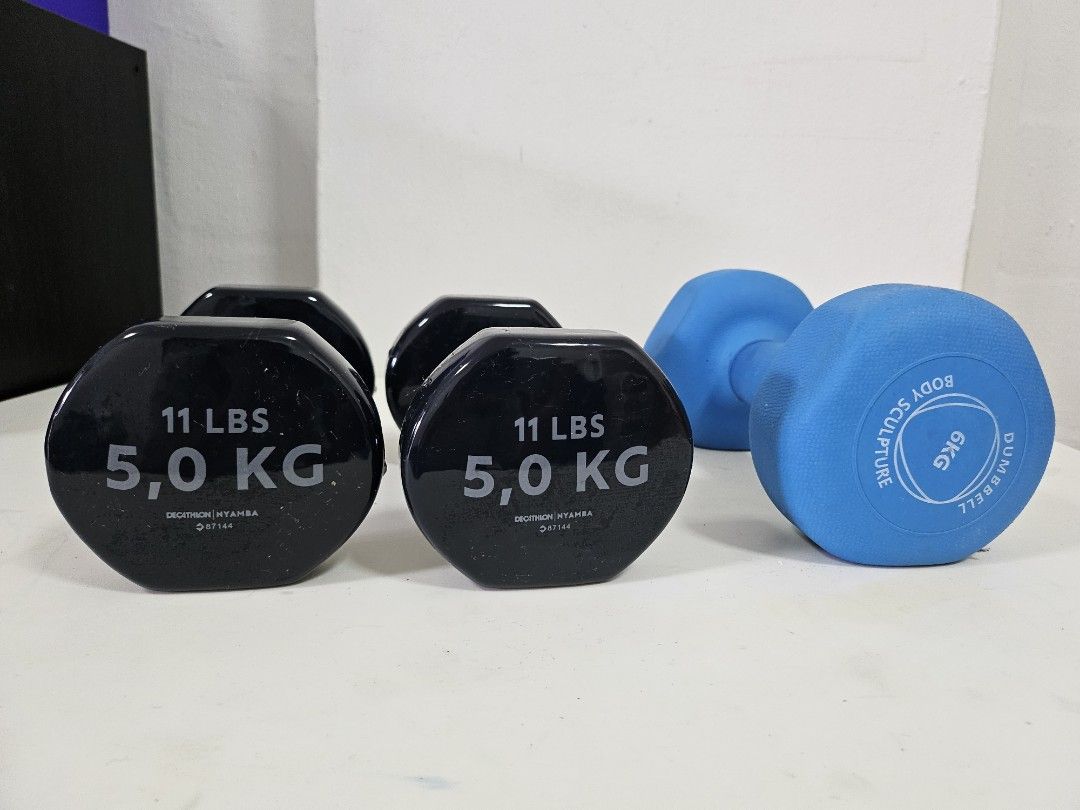 6kg dumbbells decathlon sales