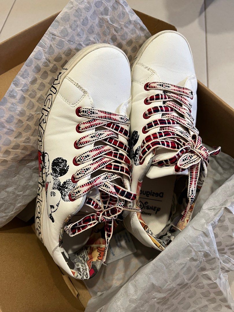 Desigual Mickey Sneakers Women s Fashion Footwear Sneakers on Carousell