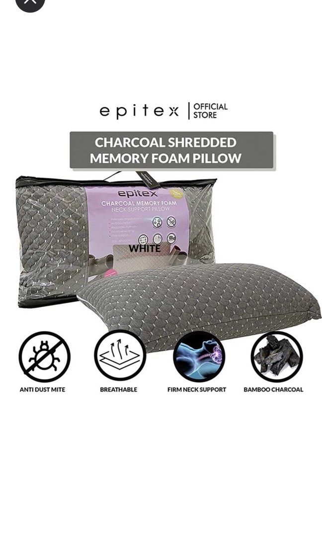 Epitex charcoal memory foam deals