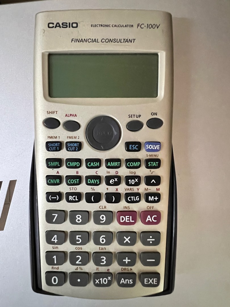 Casio fc100v clearance financial calculator