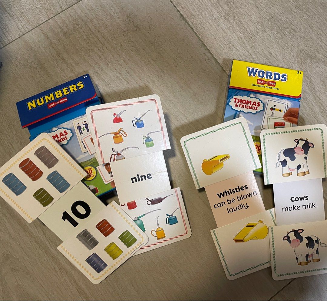Flash cards - numbers & words, Hobbies & Toys, Books & Magazines ...