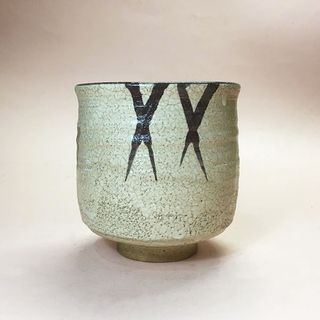 Footed Stoneware Succulent Pot