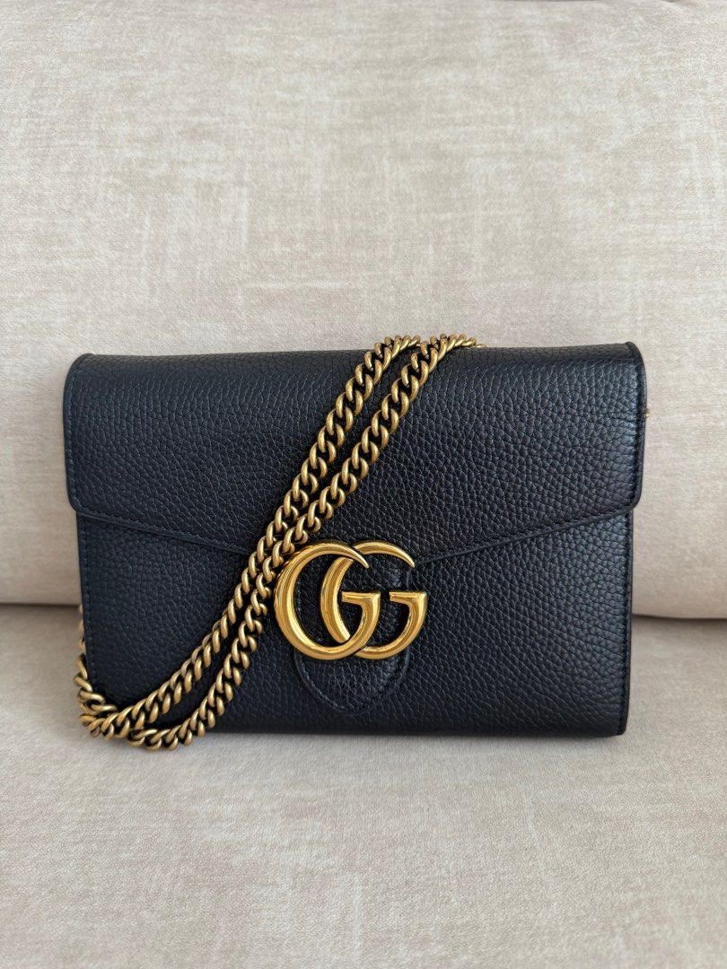 Gucci gg marmont best sale wallet on chain