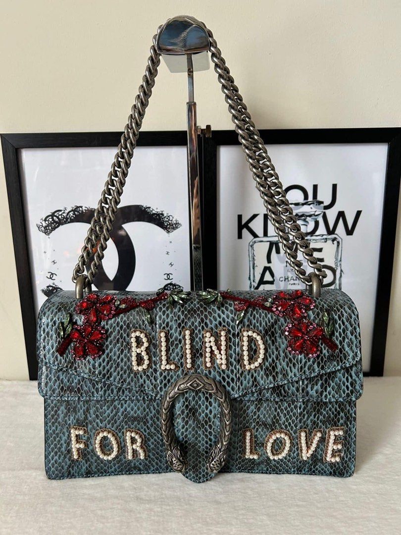 Gucci Python Blind for Love Small Dionysus Bag