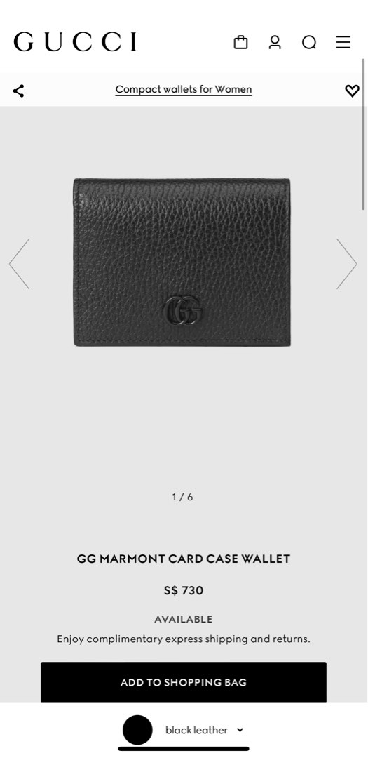 Gucci Walletwith gold sign, Luxury, Bags & Wallets on Carousell