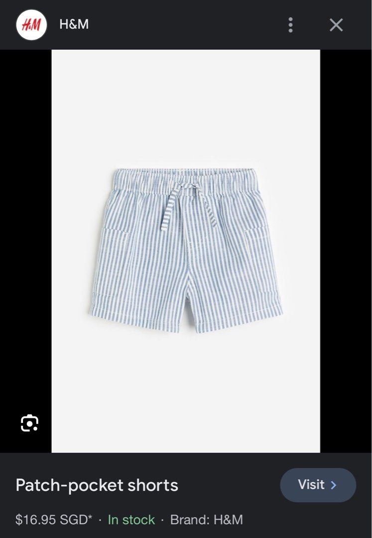 White shorts hotsell h and m