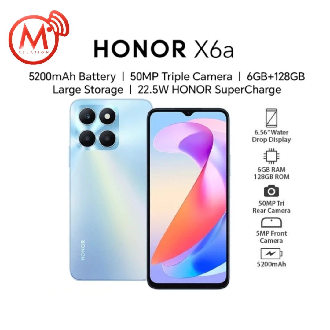 HONOR X6 4+128GB BLUE FULL SET, Mobile Phones & Gadgets, Mobile Phones,  Android Phones, Android Others on Carousell