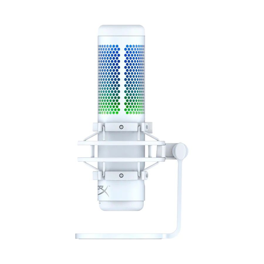 HYPERX QUADCAST S RGB USB CONDENSER MICROPHONE FOR PC/MAC/PS5/PS4 (WHITE) (Category: Microphones) located in San Juan City. Submitted by blueswitchpc (Listing ID 1188797124, Image 3). Description: HYPERX QUADCAST S RGB USB CONDENSER MICROPHONE FOR PC/MAC/PS5/PS4 (WHITE). QuadCast S – USB Condenser Gaming Microphone ● RGB Lighting ● Customizable with NGENUITY Software ● Tap-to-Mute Sensor with LED indicator ● Stereo, Omnidirectional, Cardioid, Bid