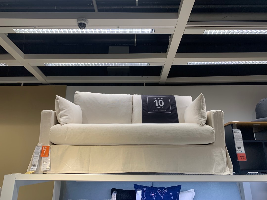 IKEA Hyltarp 3 seater sofa (10 tahun Ikea Warranty), Furniture & Home