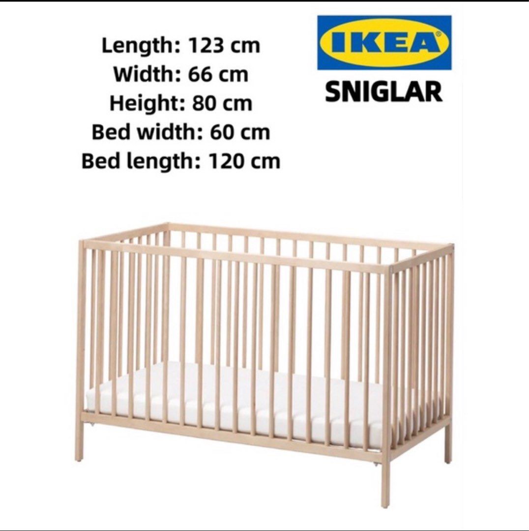 Ikea crib hotsell measurements