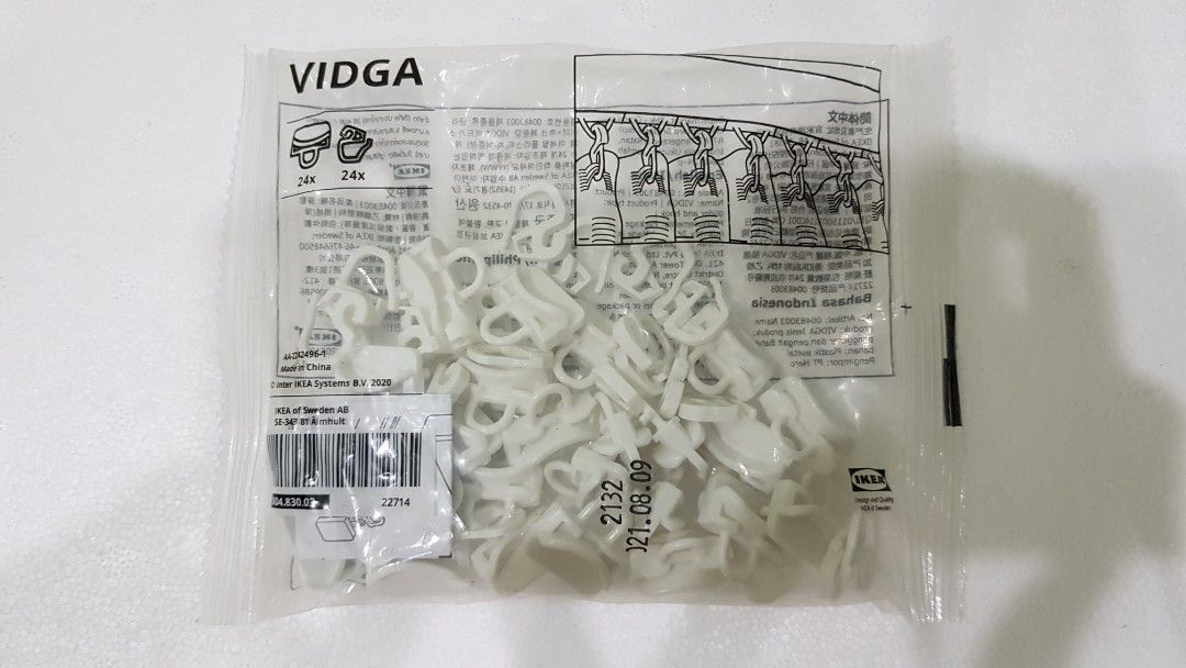 IKEA VIDGA Glider and Hook, White, Furniture & Home Living, Home Decor