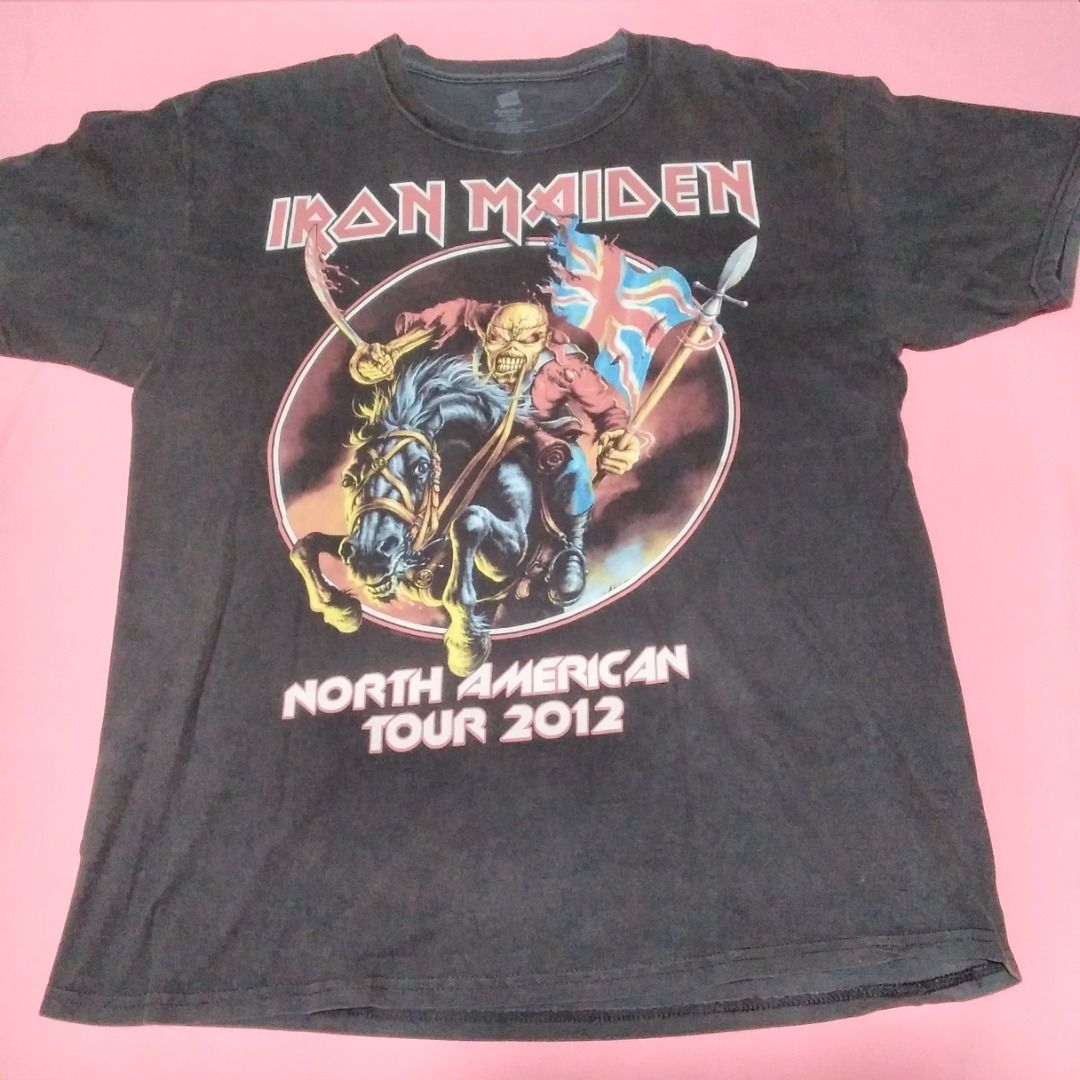 Iron Maiden band tour tee shirt, Men's Fashion, Tops & Sets, Tshirts