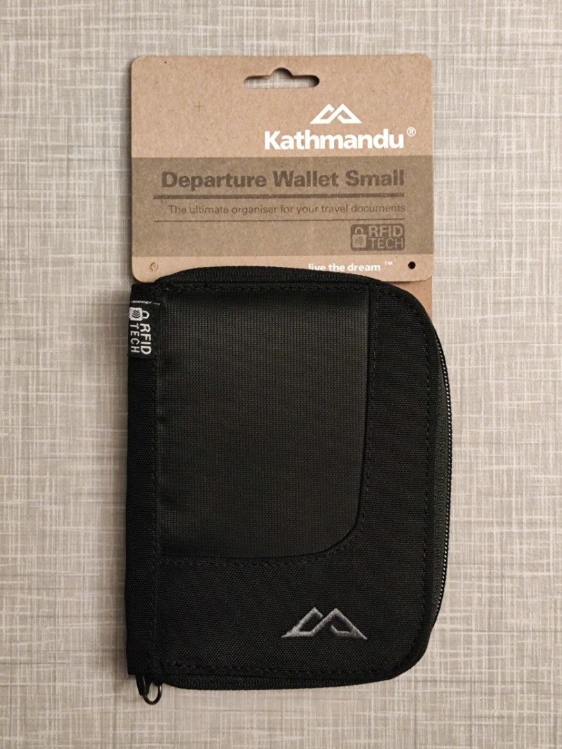 Kathmandu Departure Wallet v4 Small (Black), Women's Fashion, Bags