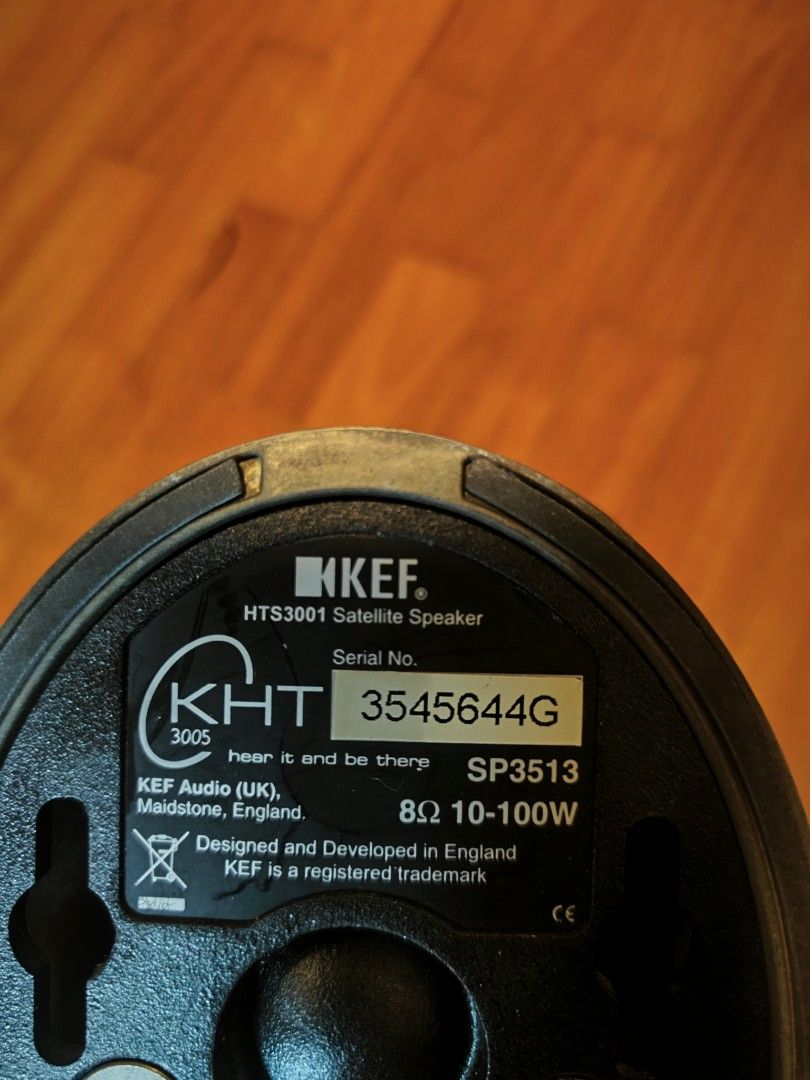 KEF HTS3001 Satellite Egg Speakers (pair), Audio, Soundbars, Speakers