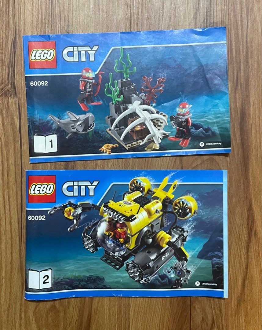 Lego city deep sea top explorers 60092 submarine building kit