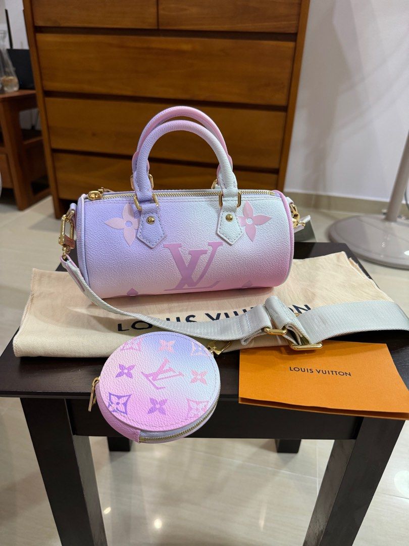 Purple shop lv bag