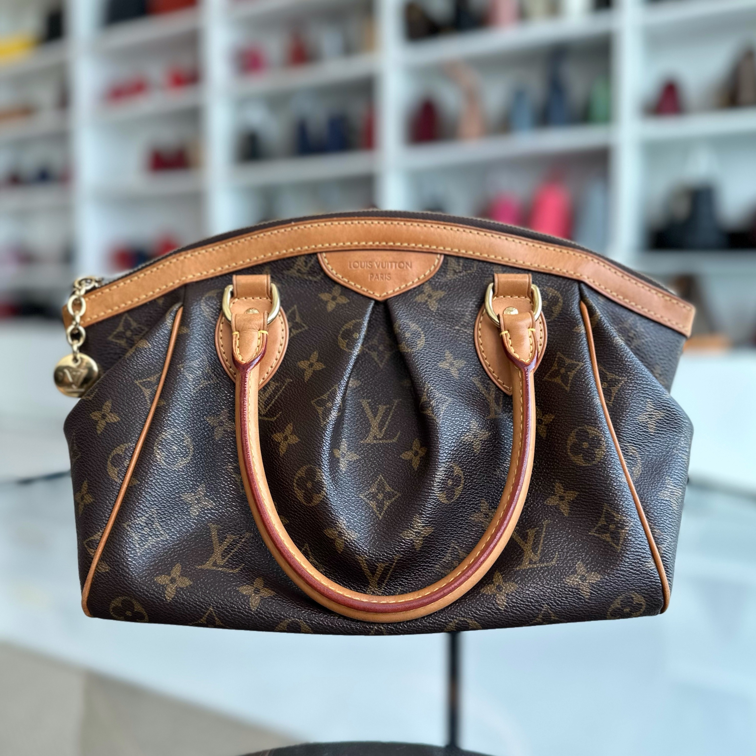 LV Tivoli PM Monogram Top Handle Bag Louis Vuitton Luxury Bags