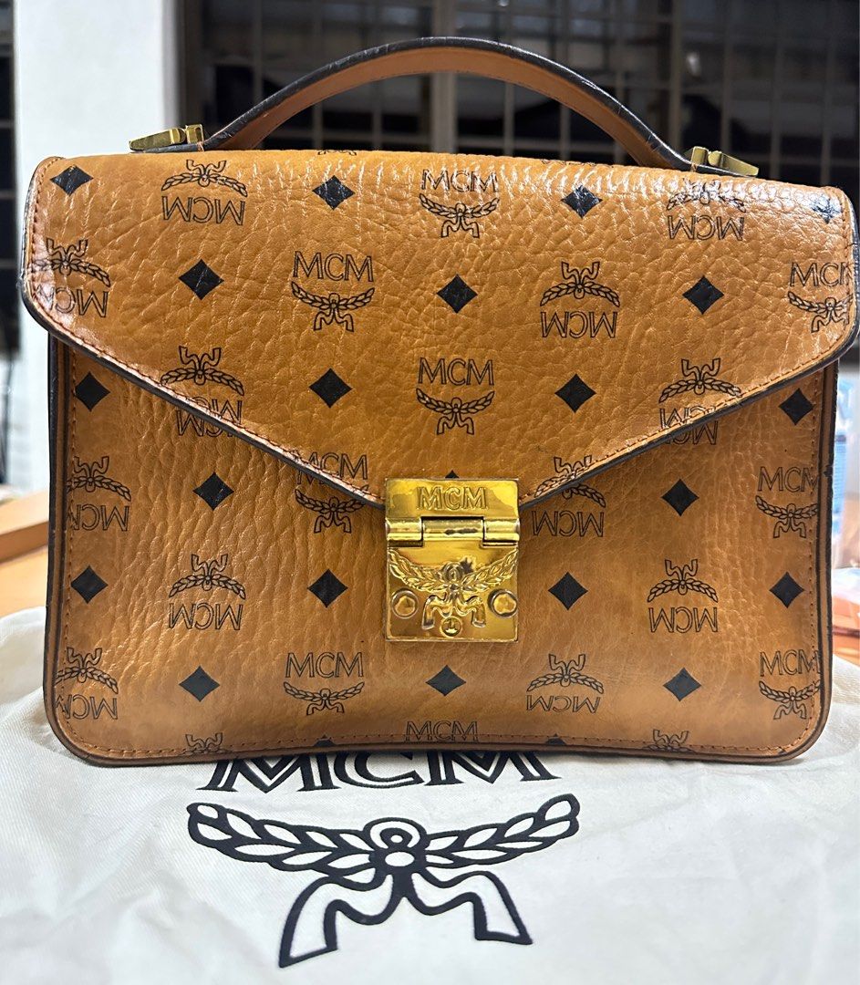 MCM Medium Patricia Satchel In Visetos