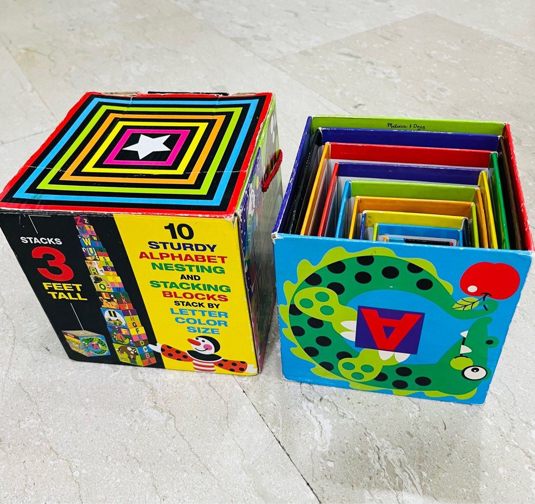 Alphabet nesting discount and stacking blocks