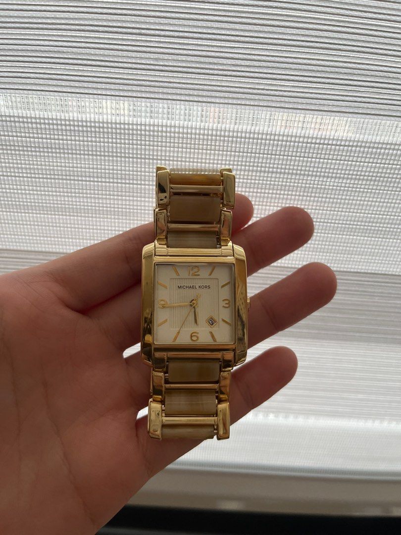 Michael kors online rectangle watch