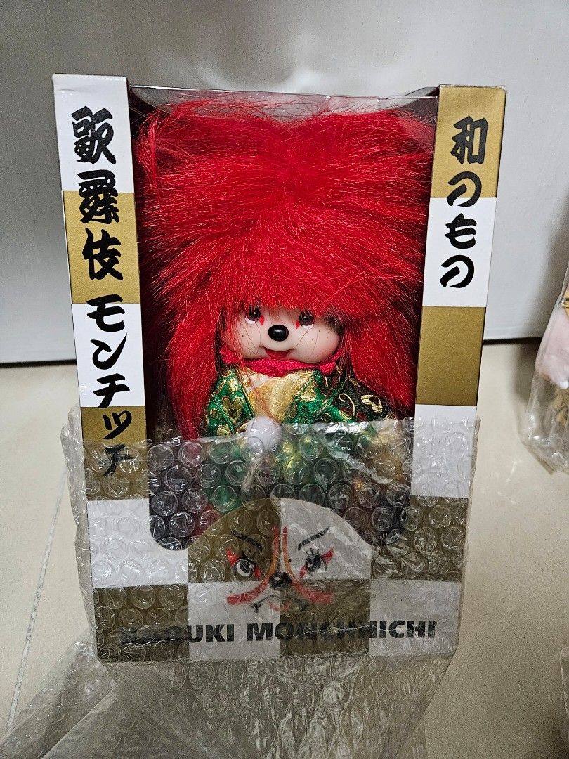 モンチッチ 歌舞伎 白 KABUKI MONCHHICHI Monchhichi x Kabuki & Renjishi Fujimusume Bag Charm – an.mé /ahn-may/