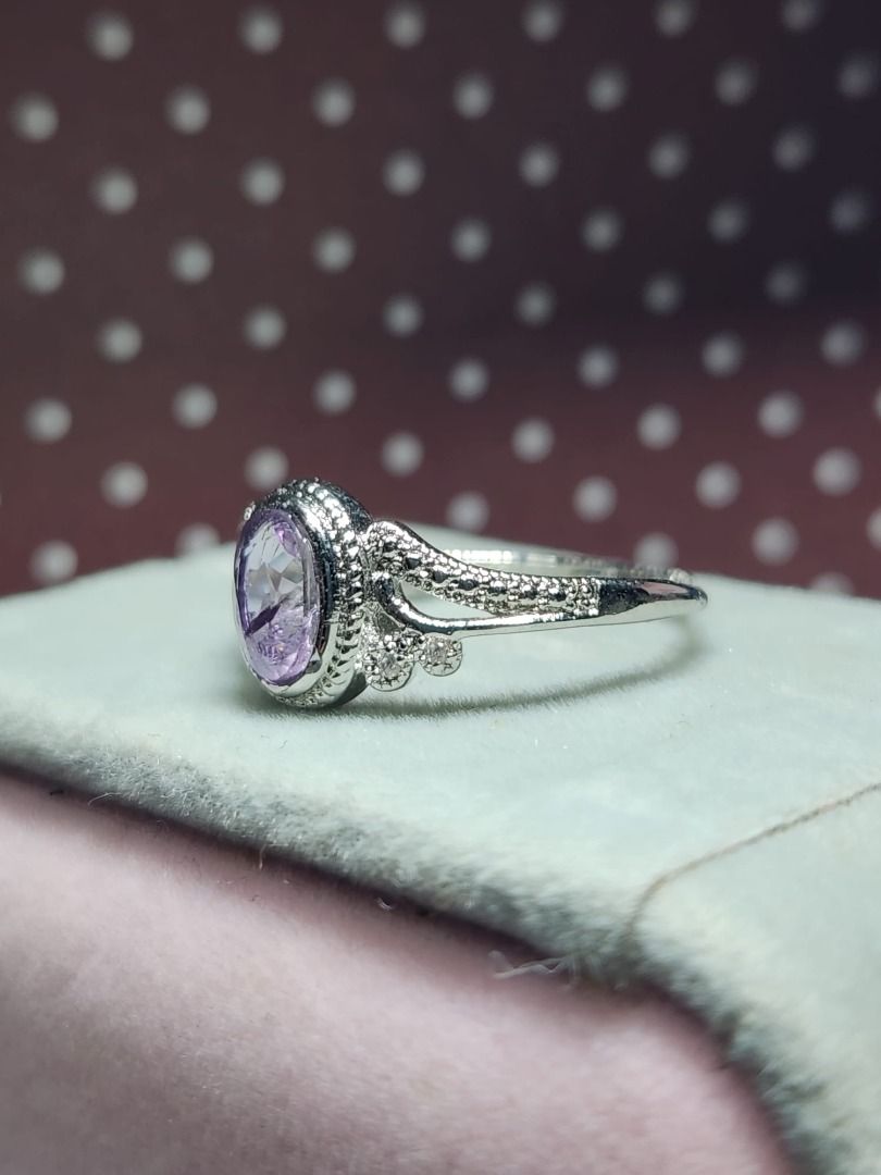 Adjustable amethyst hotsell ring