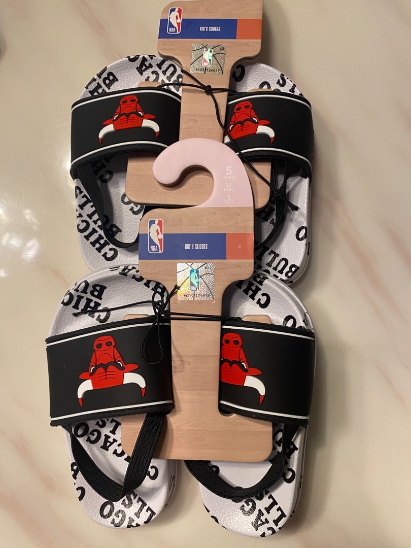 NBA Chicago Bulls kids sandals size US 5 6 Babies Kids Babies
